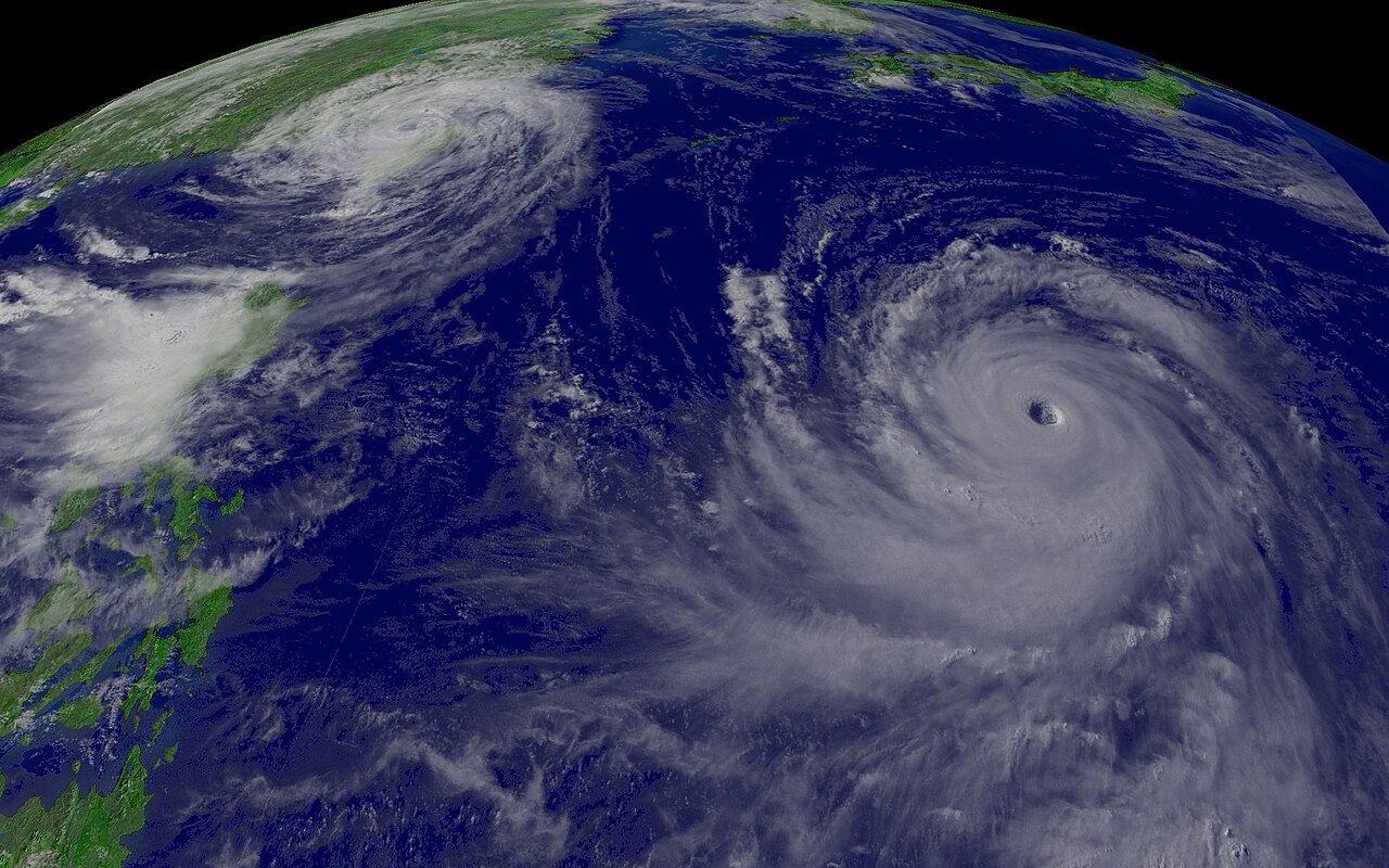 Super Typhoon Chaba churns away in the western Pacific Ocean while Typhoon Aere passes over Taiwan (2268-314).jpg