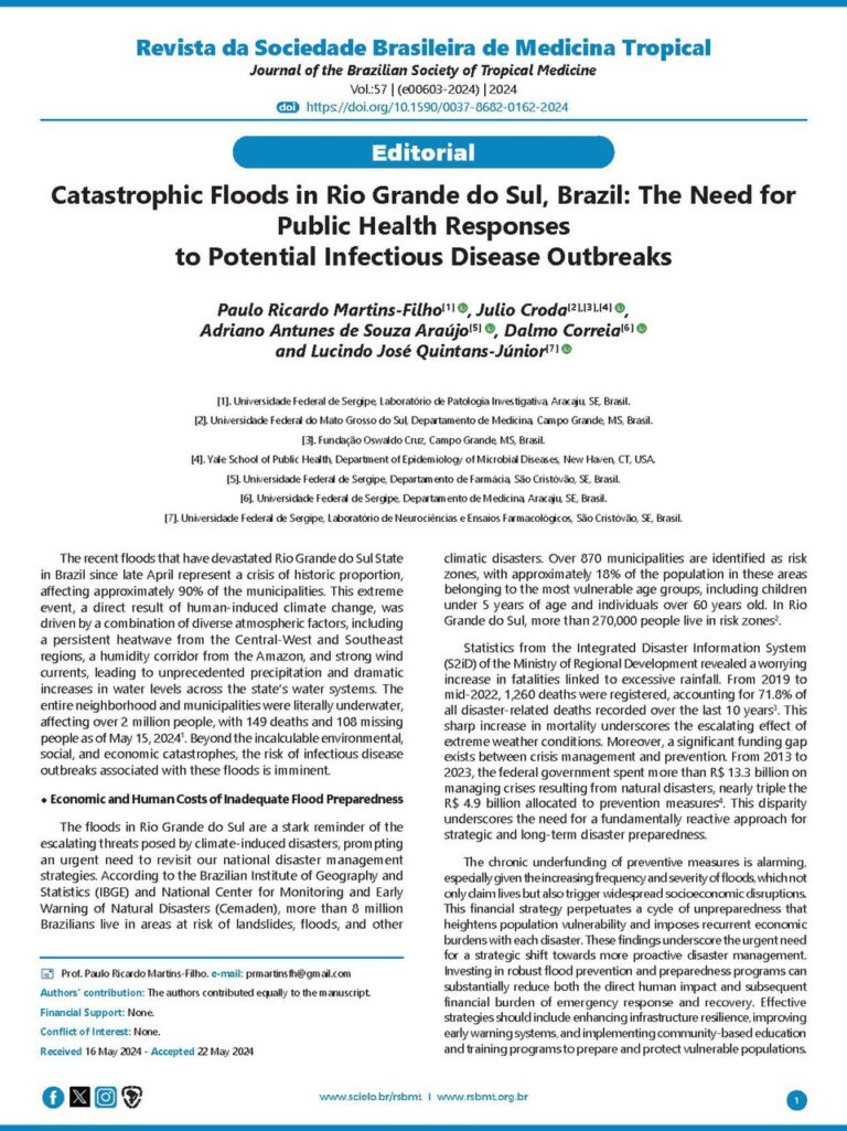Catastrophic Floods in Rio Grande do Sul, Brazil - The Need for Public Health Responses.pdf