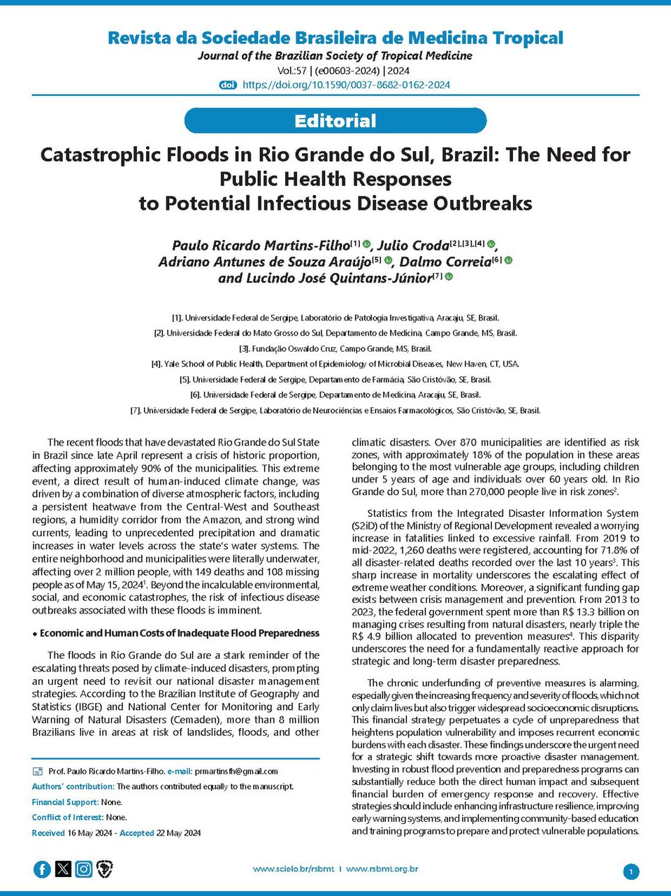 Catastrophic Floods in Rio Grande do Sul, Brazil - The Need for Public Health Responses.pdf