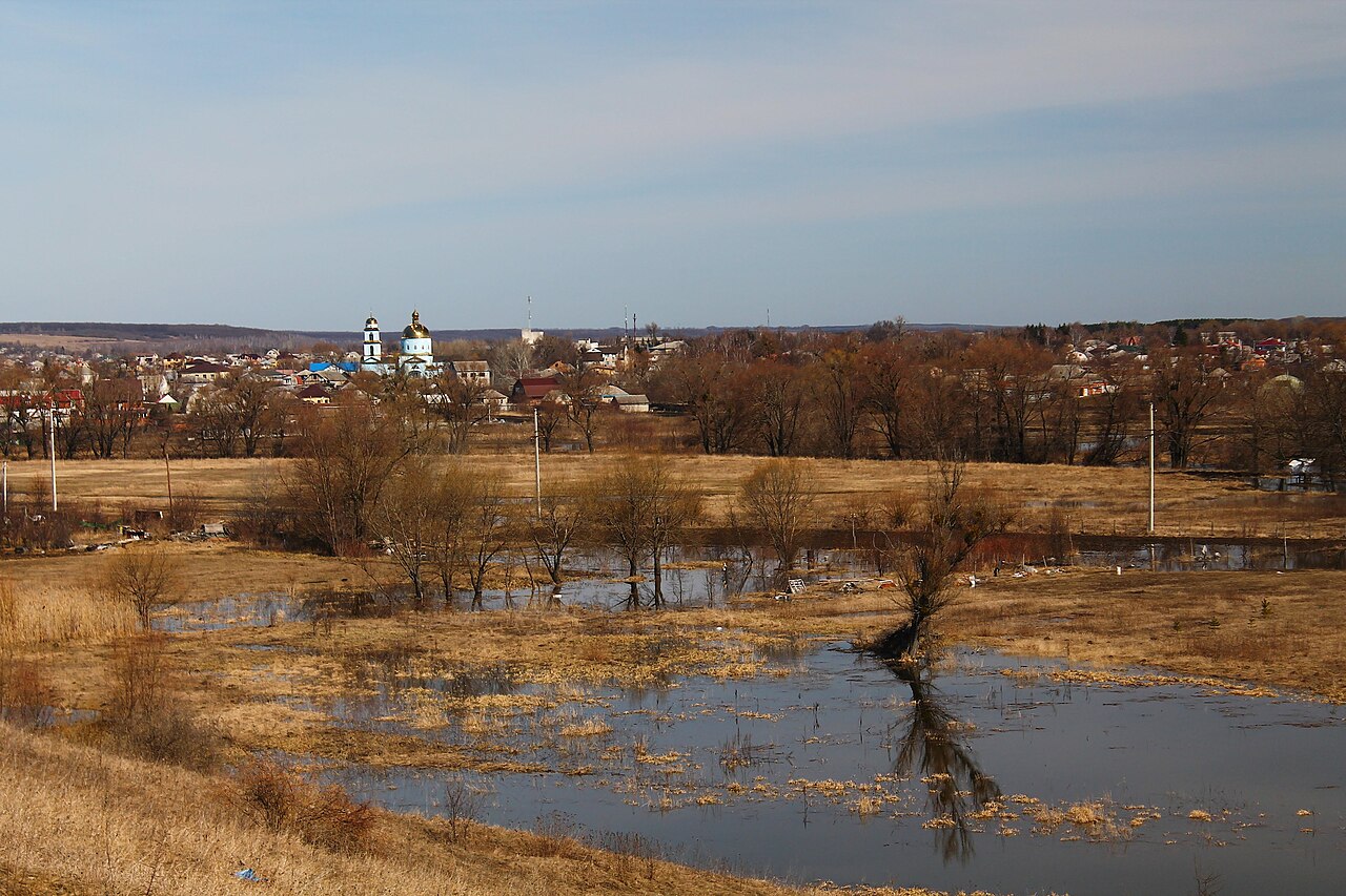 Flooding of the river Lopan in the town of Derhachi.jpg