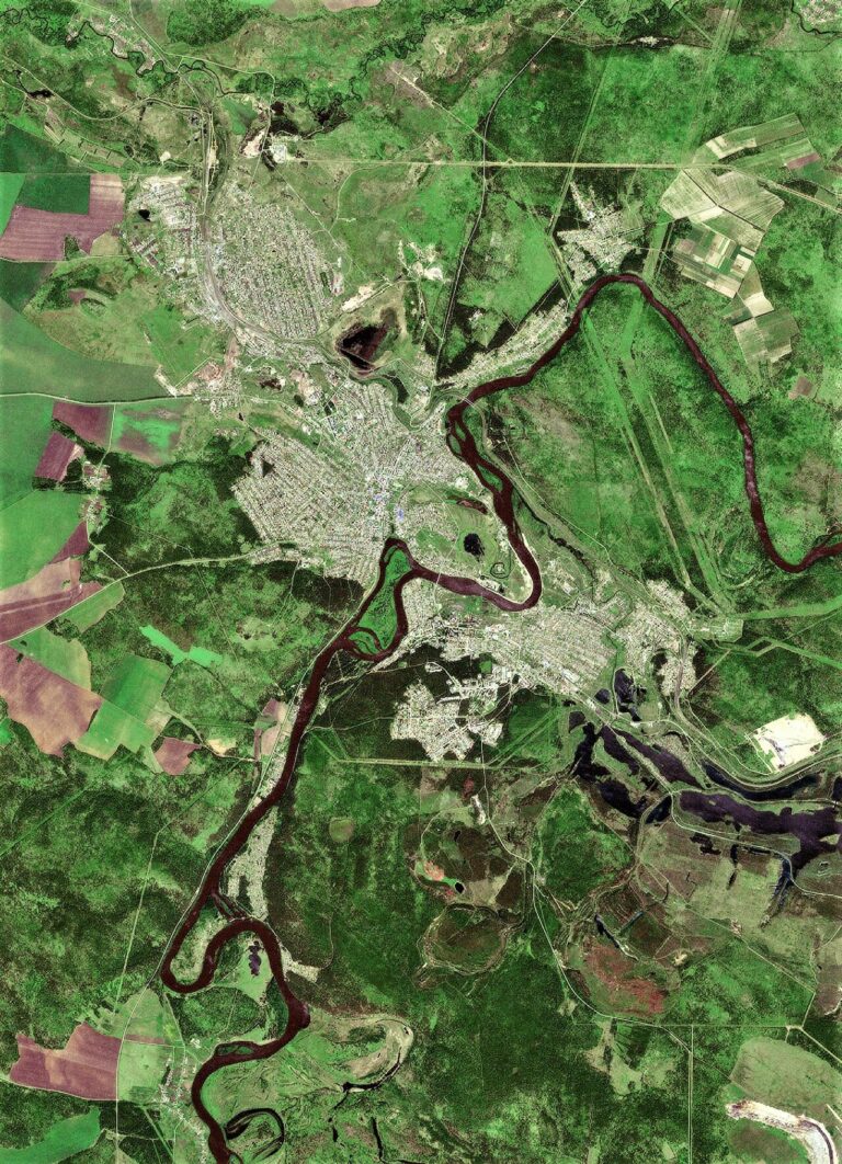 Tulun town (Irkutsk province, Russia), Sentinel-2 satellite image, 2019-06-19.jpg